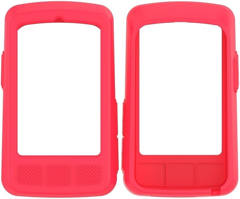 غطاء حالة السيليكون الأحمر لجهاز الكمبيوتر GPS Wahoo ELEMNT ROAM V3 للدراجات الهوائية مع حماية من السقوط - Image 2